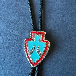 Bolo Tie Turquoise Arrowhead